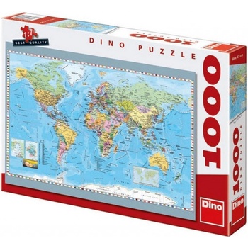 Dino Politická mapa světa 1000 dielov
