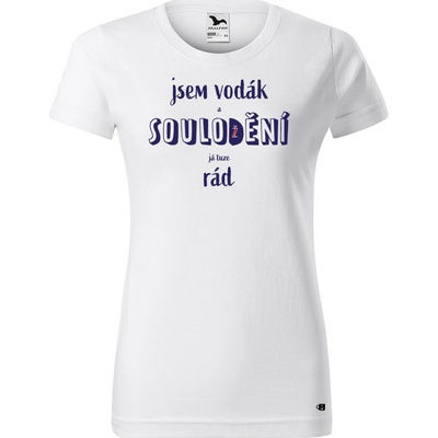 Super plecháček Dámské vodácké tričko s potiskem Soulodění Bílá