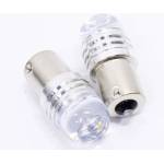  Комплект от 2 броя led Лед Диодни Блиц Мигащи Крушки За Габарит p21w 1156 ba15s 12v с 9 Леда Бяла Светлина