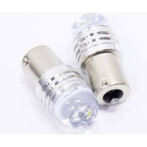  Комплект от 2 броя led Лед Диодни Блиц Мигащи Крушки За Габарит p21w 1156 ba15s 12v с 9 Леда Бяла Светлина
