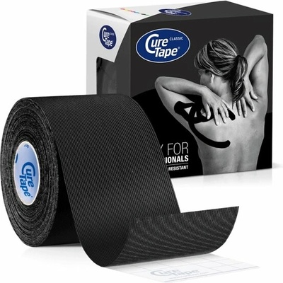 CureTape Kineziologický tejp Classic Black 5 cm x 5 m