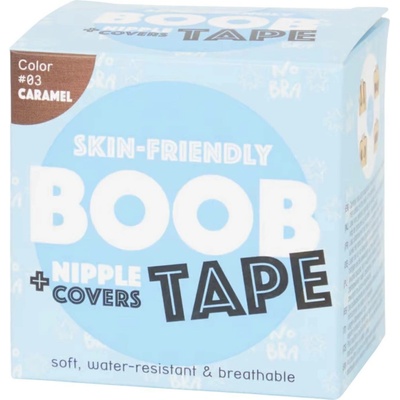 RS BOOB TAPE Push Up páska na pevná prsa + nálepky na bradavky Hnědá 5ti dílná sada