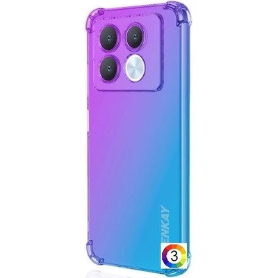 Infinix Note 40 Pro 4G Удароустойчив ENKAY Силиконов Калъф и Протектор