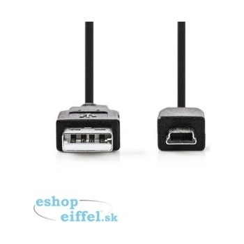 Nedis CCGB60300BK20 USB 2.0, A Zástrčka - Mini 5-Pin Zástrčka, 2m, černý