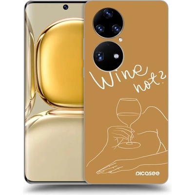 Púzdro Picasee silikónové Huawei P50 - Wine not čiré
