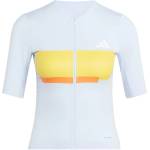 adidas Дамска фланелка с къс ръкав за колоездене adidas Women's Tempo Jersey Neo Cycling jersey - Crystal Sky - размер XL (156-2922-0116)