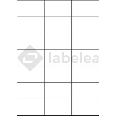 Labelea Samolepiace etikety 70x42,3 mm biele papierové, na hárku A4, pre laserovú a atramentovú tlač, Farba etikiet Biela, Počet hárkov v balení 1000 EPM070042W021J