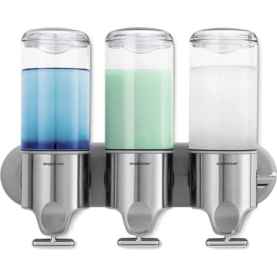 simplehuman Стенен диспенсър за сапун от неръждаема стомана в сребрист цвят 1, 32 л - simplehuman (BT1029)