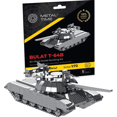Metal Time Luxusná oceľová stavebnica tank Bulat T-64