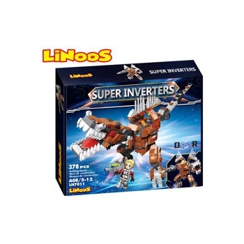 LiNooS robot/dinosaurus s postavičkou 378 ks