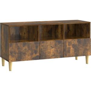 vidaXL ТВ шкаф 102 x 34, 5 x 50 cm Опушен дъб Инженерна дървесина (894680)