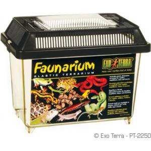 EXO TERRA FAUNARIUM / ALL-PURPOSE TERRARIUM - пластмасов универсален терариум за влечуги, земноводни, мишки и паякообразни и насекоми, 18 x 11 x 12, 5 см, GERMANY - PT2250