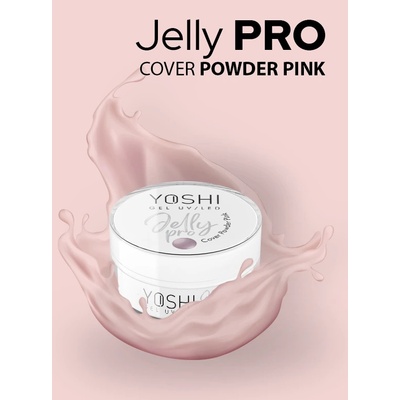 Yoshi Stavební gel Jelly Pro gel Uv Led Cover Powder Pink GP013 15 ml
