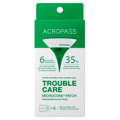 Acropass Trouble Care Microcone® Patch mikrojehličkové náplasti na akné 6 ks