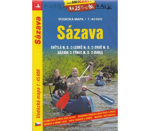 Sázava vodácká mapa