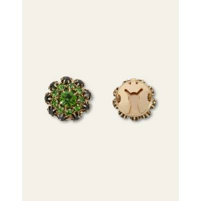 OILILY Krytky na knoflíky Beau červené / zelené set 2 ks průměr 13 mm zelená