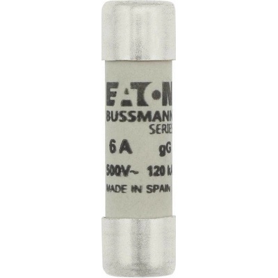 Pojistka válcová EATON 10X38 6A gG 500V PV10 C10G6
