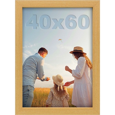 RÁMEČEK NA FOTKY 40x60 DŘEVO Klasický Rám na Fotografie Plakátů 60x40 MDF XL – Zboží Dáma