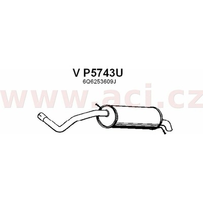 Zadní díl výfuku ASSO/VENEPORTE ACI V P5743U