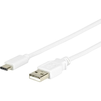 eSTUFF ES84055-1M-WHITE USB 3.1, USB-C (M) - USB-A (M), 1m