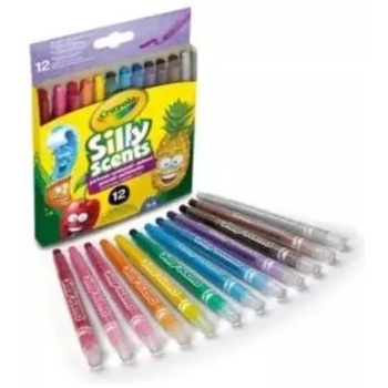 Crayola Silly Scents: ароматизирани сгъваеми пастели - комплект от 12 броя