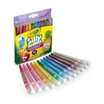 Crayola Silly Scents: ароматизирани сгъваеми пастели - комплект от 12 броя