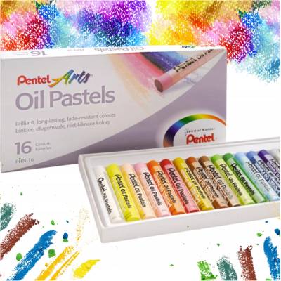 Pentel farebné pastelky 16 ks