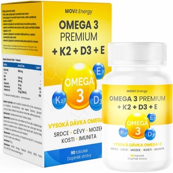 MOVit Omega 3+K2+D3+E Premium 90 toboliek