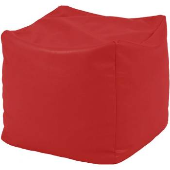 Image 1 of PUFRELAX Пуф, 80л. , Табуретка Куб - Teteron Red, Перящ се калъф, Водоустойчив, Пълнеж от Полистиролни перли (PUF-G-C-TEX-RED)