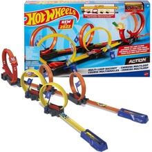 Hot Wheels TRACK BUILDER FLK89 V KUFŘÍKU MULTI LOOP BOX