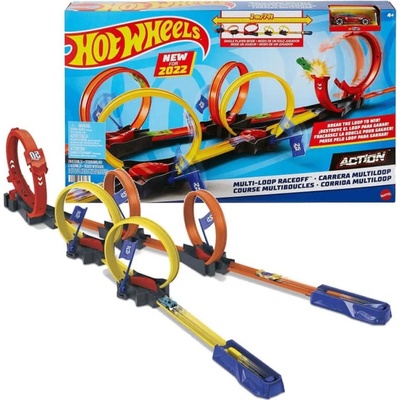 Hot Wheels TRACK BUILDER FLK89 V KUFŘÍKU MULTI LOOP BOX