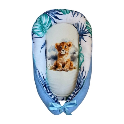 Niki' s Dreams Двулицево бебешко гнездо Лъвче с облаци (141004-0)