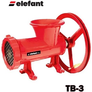 Elefant tools Месомелачка ръчна, чугунена, Elefant TB-3, нож с 4 остриета и решетка 6 мм (UNI-010813)