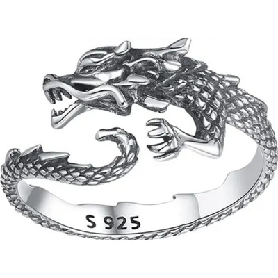 For Silver Vintage prsten Dragon Stříbro