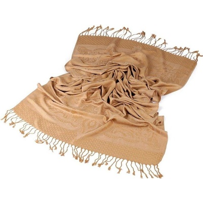 Šála typu pashmina s třásněmi 4 šedá