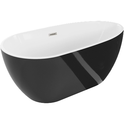 Mexen Eos 170x75 cm black/white/brushed nickel (52471707575-97)