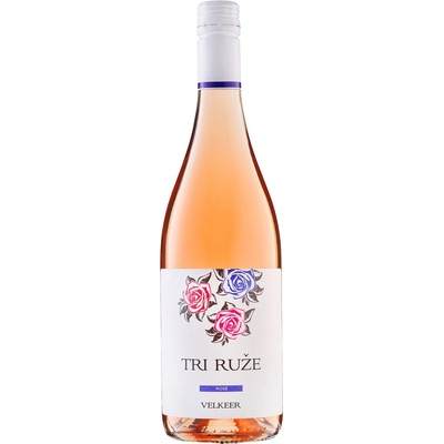 Velkeer Tri Růže Rosé 12% 0,75 l (čistá fľaša)