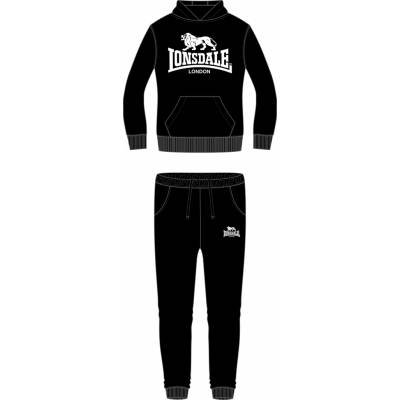Lonsdale detská súprava s kapucňou čierna
