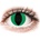 Gelflex CRAZY LENS - Cat Eye Green - дневни без диоптър (2 лещи)