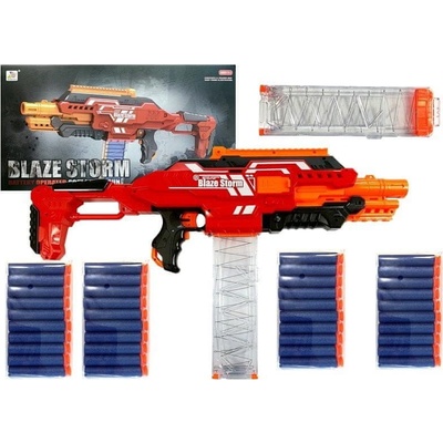Dětská puška Blaze Storm s velkým zásobníkem na pěnové náboje - 40 ks