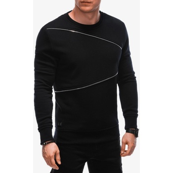 Image 1 of Ombre Clothing Черен мъжки суитчър с декоративни ципове Ombre Clothing Ombre Clothing | Cheren | МЪЖЕ | S