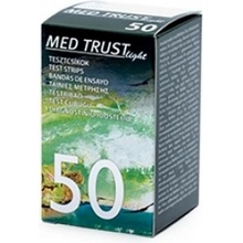 Med Trust Light testovacie prúžky na meranie hladiny glukózy 50 ks