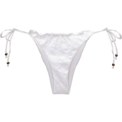 Pull&Bear Долнище на бански тип бикини бяло, размер XS