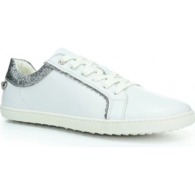 Shapen Feelin Chic White Glitter Leather barefoot topánky