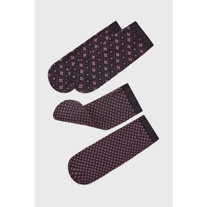 OROBLÚ 2PACK чорапи OROBLÚ Twins The Pattern къси 50 DEN (2PVOBC68282_pon)