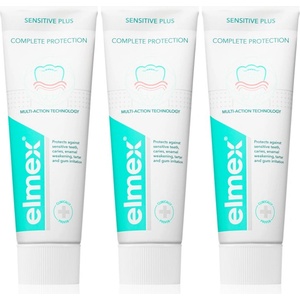 Elmex Sensitive Plus Complete Protection подсилваща паста за зъби 3x75ml