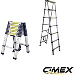 CIMEX Телескопична А-образна стълба cimex dlt512b/ 3.8 м (dlt512b)