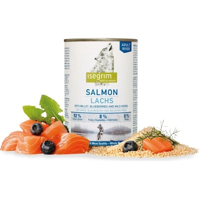 Isegrim Adult River Losos s prosem a borůvkami 800 g