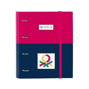 Benetton Папка с пръстени Benetton Cherry череша Морско син 27 x 32 x 3.5 cm