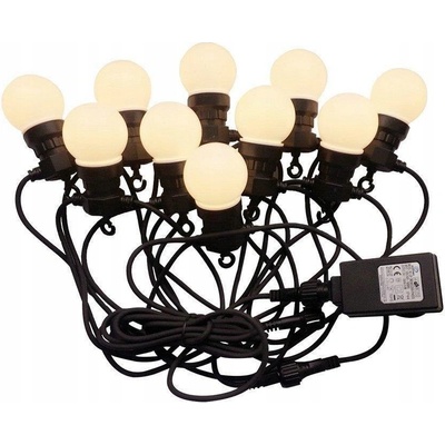 V-Tac LED Vonkajšia reťaz STRING 5m 10xLED 0,5W 230V IP44 3000K VT0806